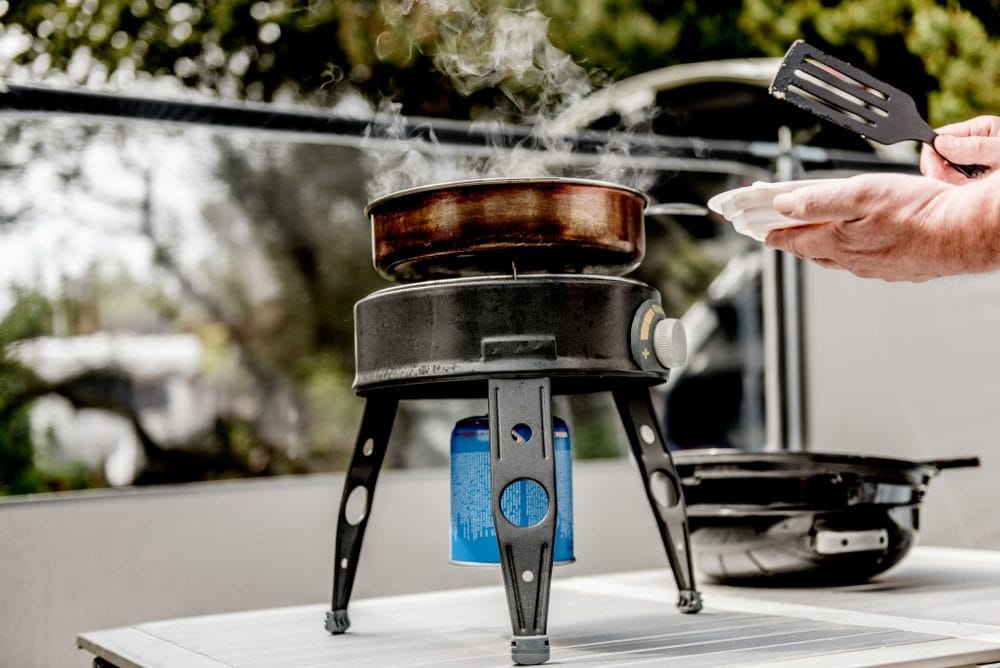 Madlavning på gasblus