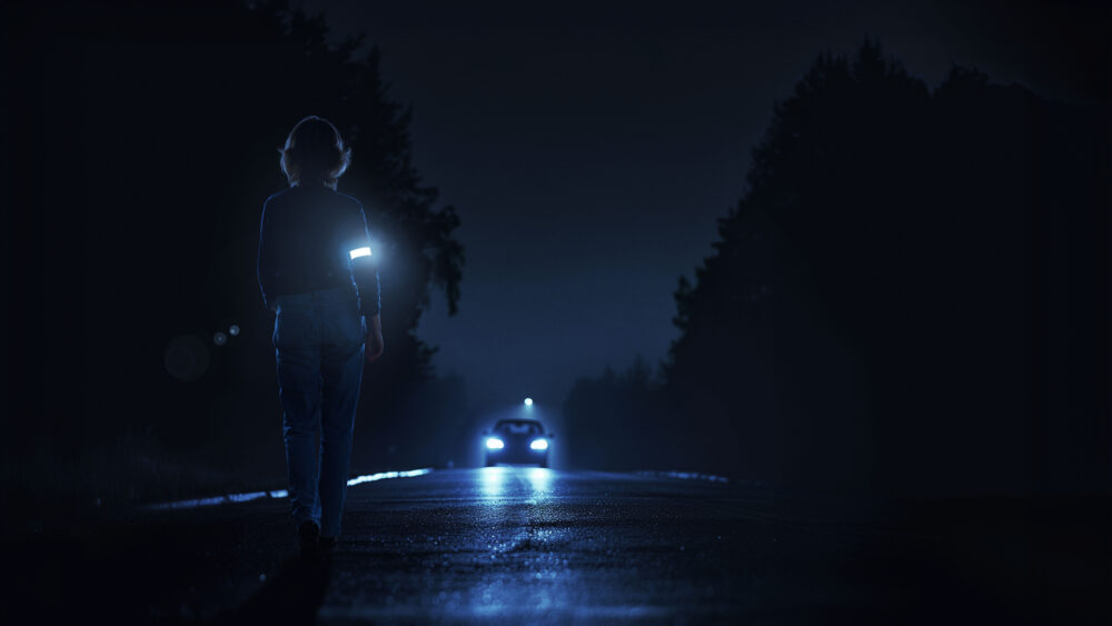 Pas på dig selv og dine kære i trafikken med en refleks. Når du har refleks på kan bilisterne lettere se dig, når det er mørkt.